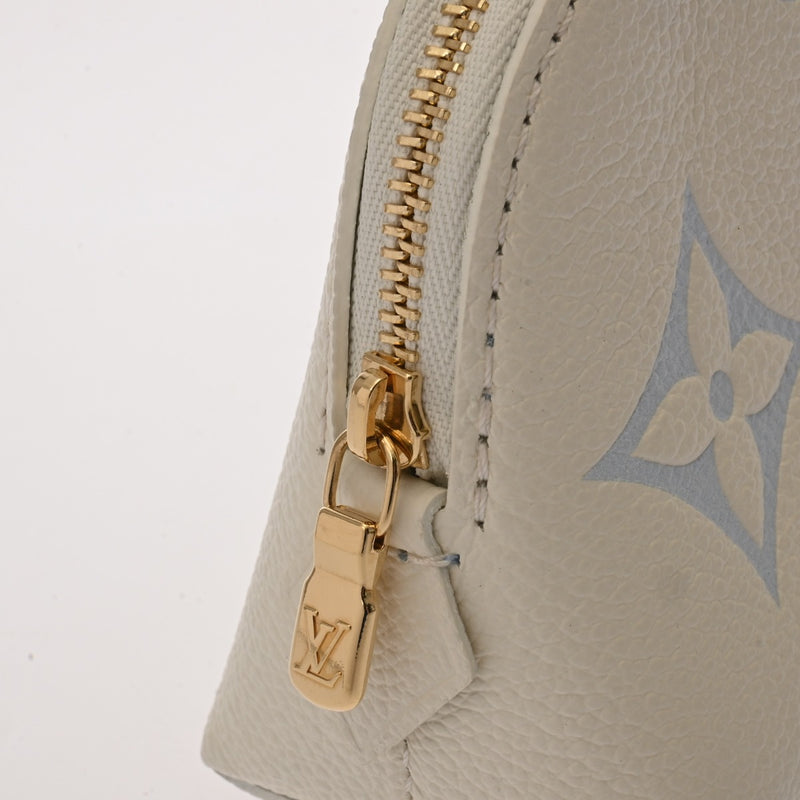LOUIS VUITTON ルイヴィトン モノグラムアンプラント ポシェット コスメティック LVミルキーウェイ ホワイト M24378 レディース レザー ポーチ 新同 中古 銀蔵