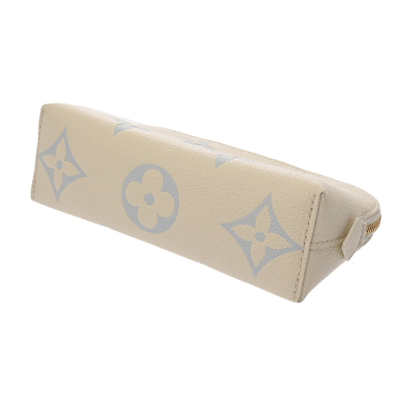 LOUIS VUITTON ルイヴィトン モノグラムアンプラント ポシェット コスメティック LVミルキーウェイ ホワイト M24378 レディース レザー ポーチ 新同 中古 銀蔵