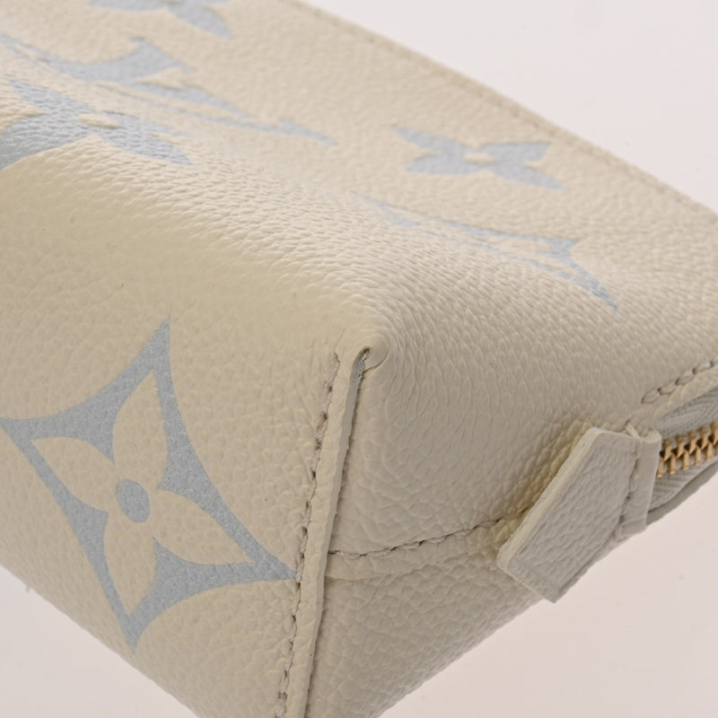 LOUIS VUITTON ルイヴィトン モノグラムアンプラント ポシェット コスメティック LVミルキーウェイ ホワイト M24378 レディース レザー ポーチ 新同 中古 銀蔵