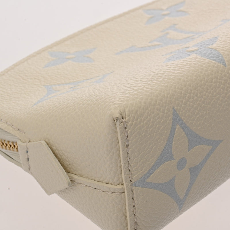 LOUIS VUITTON ルイヴィトン モノグラムアンプラント ポシェット コスメティック LVミルキーウェイ ホワイト M24378 レディース レザー ポーチ 新同 中古 銀蔵