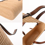 LOEWE ロエベ スクエア バスケットバッグ ベージュ/ブラウン レディース パームリーフ/レザー かごバッグ・バスケット ABランク 中古 銀蔵