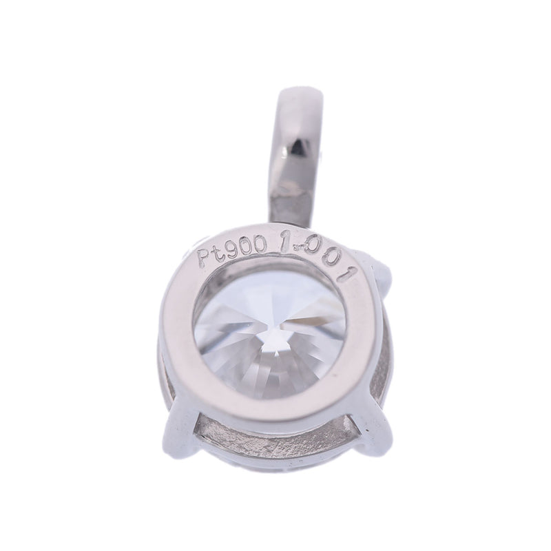 no brand ノーブランド 一粒ダイヤ 1.001ct D-VVS2-VG SB - レディース Pt900プラチナ ペンダントトップ 新品 銀蔵