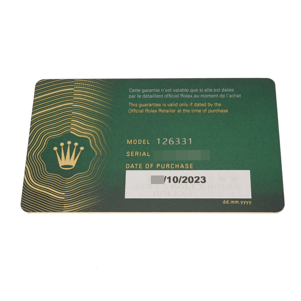 ロレックス デイトジャスト ジュビリーブレス 126331 8桁 ランダム番 メンズ 腕時計 自動巻き 銀蔵