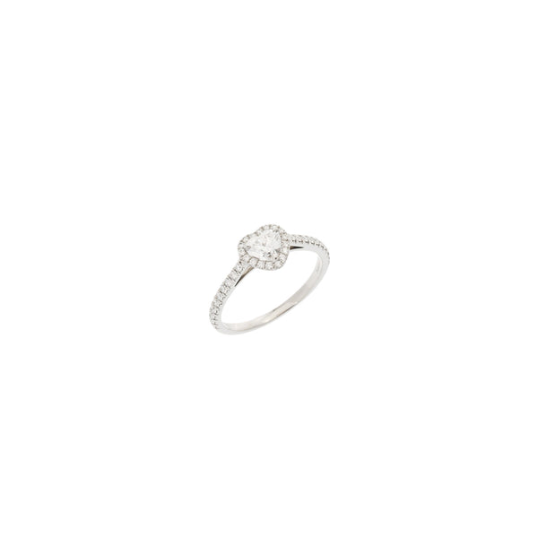 TIFFANY&Co. ティファニー ソレスト  ハートシェイプダイヤ0.39ct ハーフエタニティ #12 12号 レディース Pt950プラチナ リング・指輪 Aランク 中古 銀蔵