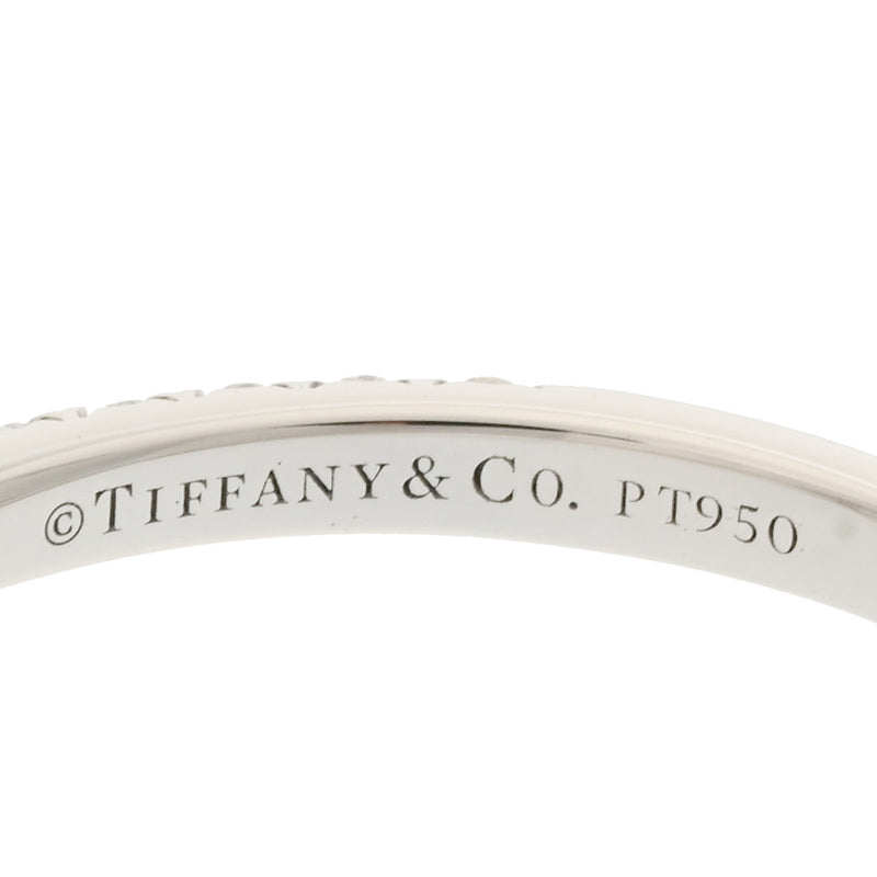 TIFFANY&Co. ティファニー ソレスト  ハートシェイプダイヤ0.39ct ハーフエタニティ #12 12号 レディース Pt950プラチナ リング・指輪 Aランク 中古 銀蔵