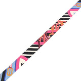 HERMES エルメス ツイリー COACING 黒/ピンク/白 レディース シルク100％ スカーフ ABランク 中古 銀蔵