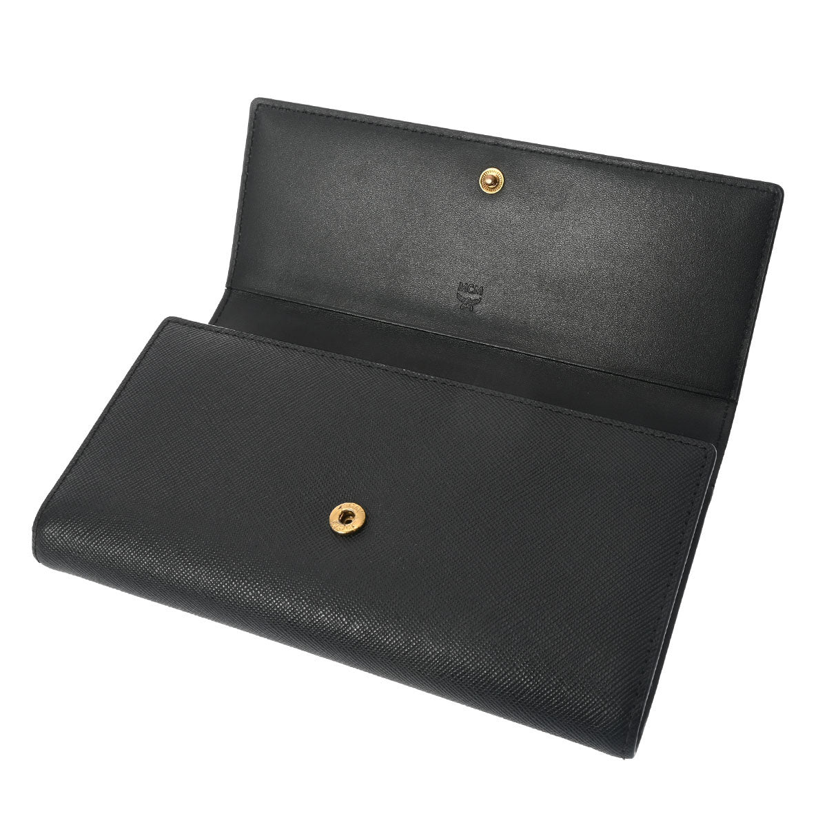 MCM エムシーエム 長財布 PVC レザー 三つ折り ボタン開閉