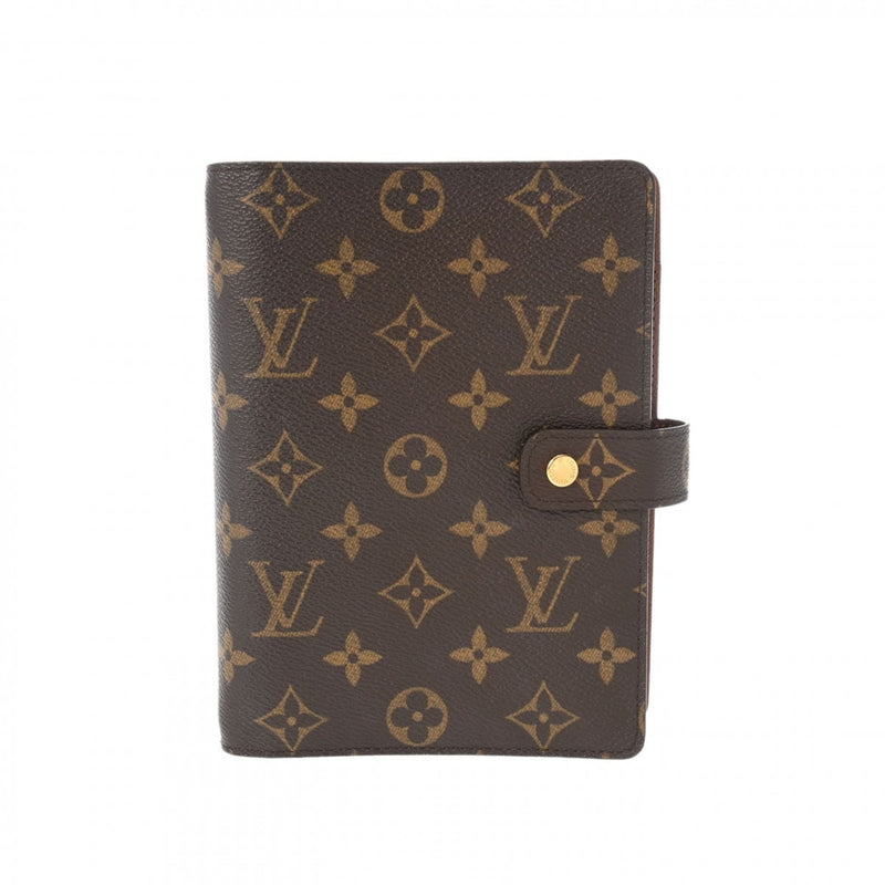 LOUIS VUITTON ルイヴィトン モノグラム アジェンダ MM ブラウン R20105 ユニセックス モノグラムキャンバス 手帳カバー Aランク 中古 銀蔵