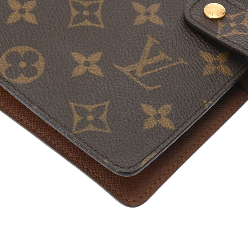 LOUIS VUITTON ルイヴィトン モノグラム アジェンダ MM ブラウン R20105 ユニセックス モノグラムキャンバス 手帳カバー Aランク 中古 銀蔵