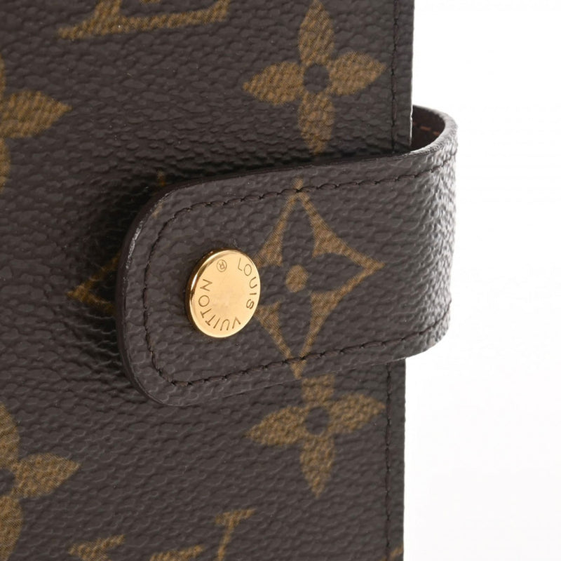 LOUIS VUITTON ルイヴィトン モノグラム アジェンダ MM ブラウン R20105 ユニセックス モノグラムキャンバス 手帳カバー Aランク 中古 銀蔵