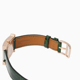 エルメス Hウォッチ ダイヤベゼル HH4.272　730/ZZ65 マラカイト レディース 腕時計 クォーツ 銀蔵