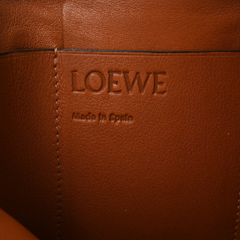 LOEWE ロエベ コンパクトウォレット 青/茶/黒 シルバー金具 - レディース レザー 三つ折り財布 Bランク 中古 銀蔵