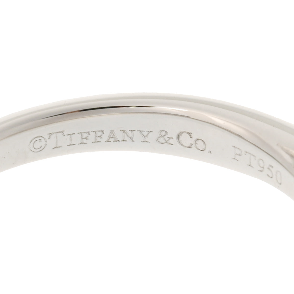 ティファニーハーモニー 一粒ダイヤ0.18ct #8 レディース Pt950