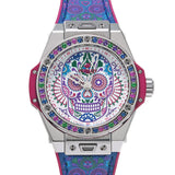 HUBLOT ウブロ ビックバン ワンクリック カラベラ 100本限定 465.SX.2090.VR.1299.MEX18 メンズ SS/ラバー 腕時計 自動巻き Aランク 中古 銀蔵