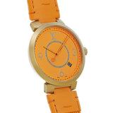 ルイヴィトン タンブール スリム QA103 オレンジ メンズ 腕時計 クォーツ 中古 銀蔵