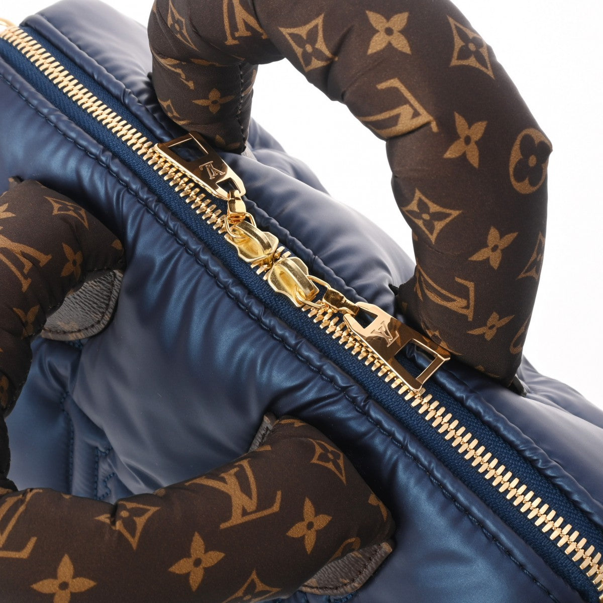 ルイヴィトンLVピロー スピーディ 25 2WAY 14145 ブルー レディース