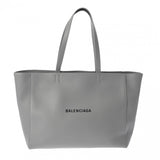 BALENCIAGA バレンシアガ エブリデイ イーストウエスト グレー レディース カーフ トートバッグ 新同 中古 銀蔵