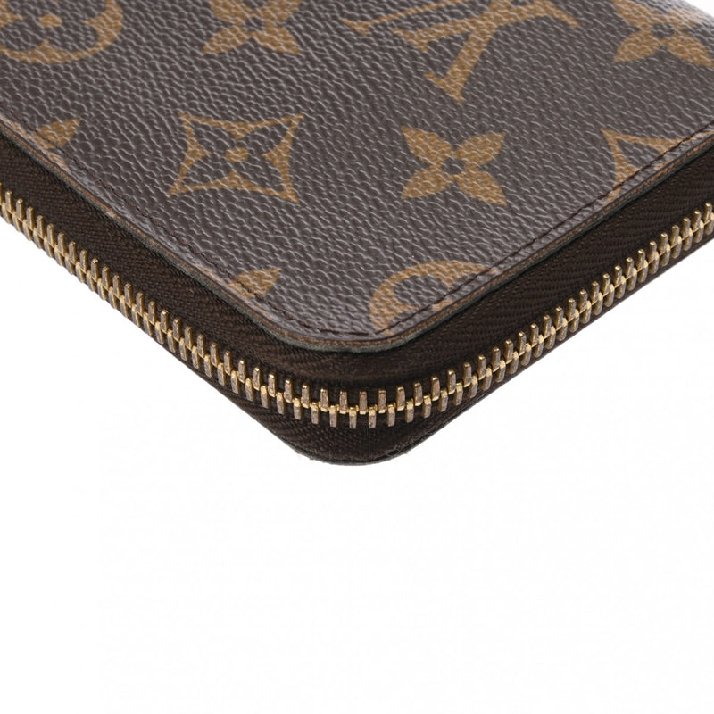 LOUIS VUITTON ルイヴィトン モノグラム ジッピーコンパクトウォレット ブラウン M61440 レディース モノグラムキャンバス 長財布 Bランク 中古 銀蔵