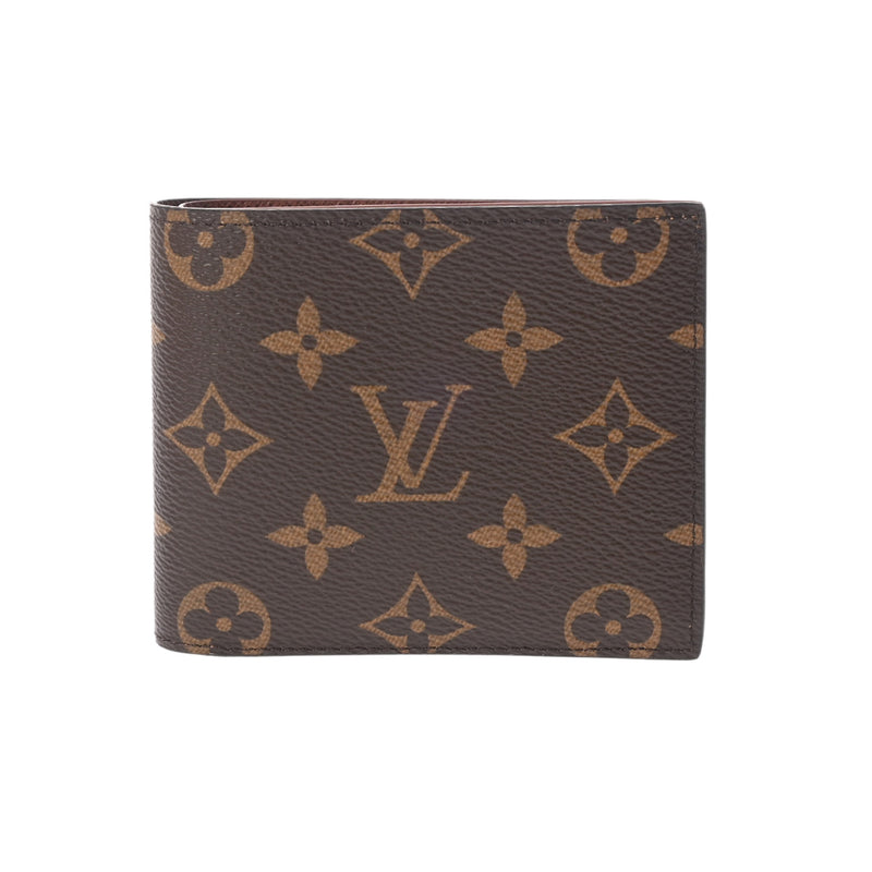 LOUIS VUITTON ルイヴィトン モノグラム ポルトフォイユ マルコ NM ブラウン M62288 メンズ モノグラムキャンバス 二つ折り財布 新同 中古 銀蔵