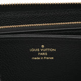 LOUIS VUITTON ルイヴィトン モノグラムアンプラント ジッピーウォレット ノワール M61864 レディース レザー 長財布 ABランク 中古 銀蔵