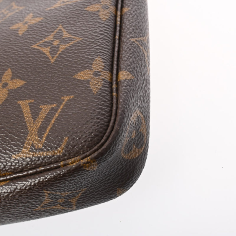 LOUIS VUITTON ルイヴィトン モノグラム ポシェット アクセソワール ブラウン M51980 レディース モノグラムキャンバス アクセサリーポーチ Bランク 中古 銀蔵