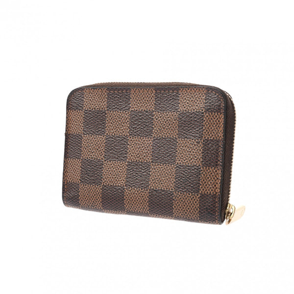 LOUIS VUITTON ルイヴィトン ダミエ ジッピーコインパース ブラウン N63070 レディース ダミエキャンバス コインケース ABランク 中古 銀蔵