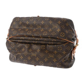 LOUIS VUITTON ルイヴィトン モノグラム ソミュール 35 ブラウン M42254 レディース モノグラムキャンバス ショルダーバッグ Bランク 中古 銀蔵