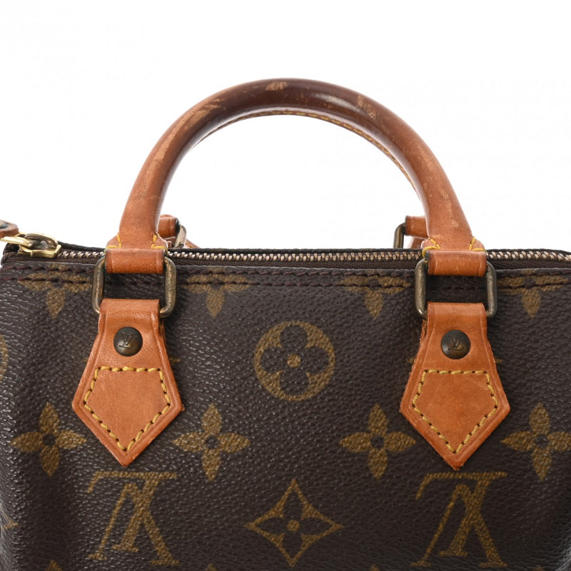 LOUIS VUITTON ルイヴィトン モノグラム ミニ スピーディ 2WAY ブラウン M41534 レディース モノグラムキャンバス ハンドバッグ Bランク 中古 銀蔵