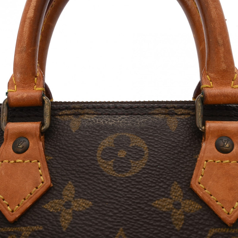 LOUIS VUITTON ルイヴィトン モノグラム ミニ スピーディ 2WAY ブラウン M41534 レディース モノグラムキャンバス ハンドバッグ Bランク 中古 銀蔵