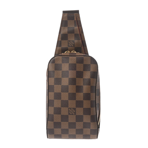 LOUIS VUITTON ルイヴィトン ダミエ ジェロニモス ブラウン N51994 ユニセックス ダミエキャンバス ショルダーバッグ ABランク 中古 銀蔵