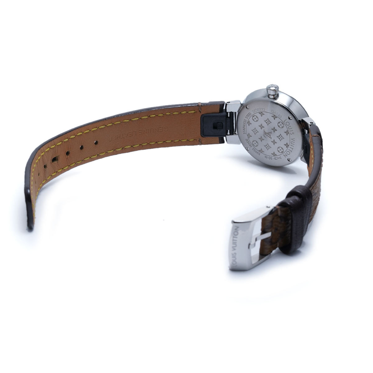 LOUIS VUITTON ルイ・ヴィトン/タンブールスリムPM・11Pダイヤ レディース クオーツ/QA143Z/UO0***/Aランク/05【中古】 LOUIS VUITTON（ルイ・ヴィトン） ルイ・ヴィトン/タンブールスリムPM