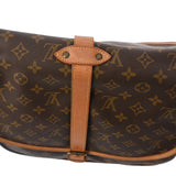 LOUIS VUITTON ルイヴィトン モノグラム ソミュール 35 ブラウン M42254 レディース モノグラムキャンバス ショルダーバッグ Bランク 中古 銀蔵