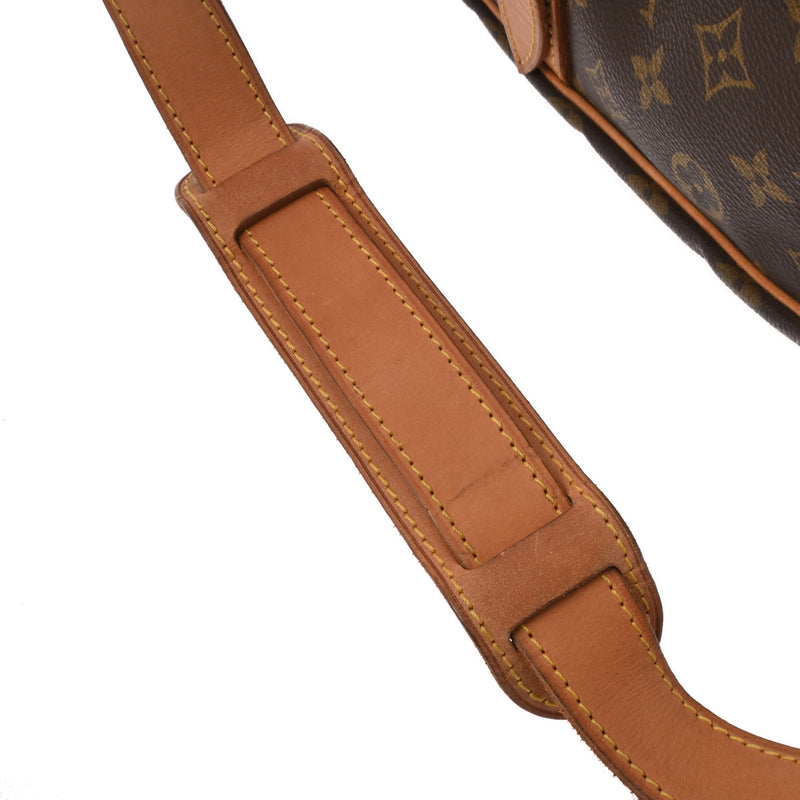 LOUIS VUITTON ルイヴィトン モノグラム ソミュール 35 ブラウン M42254 レディース モノグラムキャンバス ショルダーバッグ Bランク 中古 銀蔵