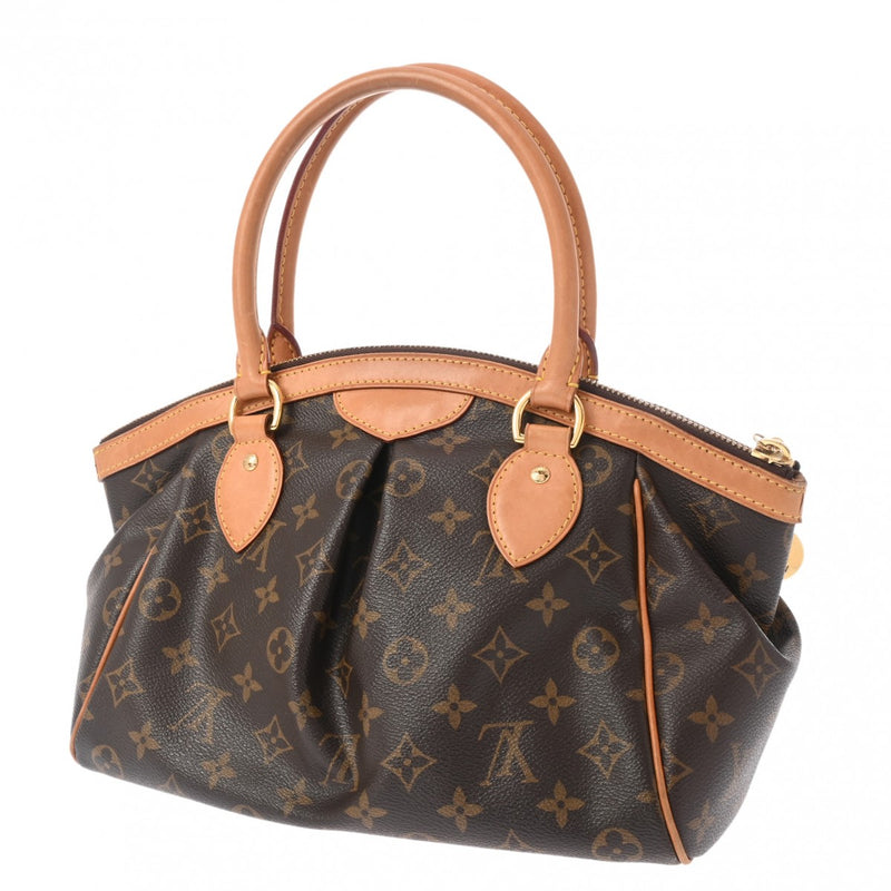 LOUIS VUITTON ルイヴィトン モノグラム ティヴォリ PM ブラウン M40143 レディース モノグラムキャンバス ハンドバッグ Bランク 中古 銀蔵