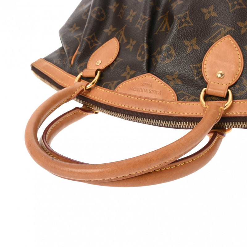 LOUIS VUITTON ルイヴィトン モノグラム ティヴォリ PM ブラウン M40143 レディース モノグラムキャンバス ハンドバッグ Bランク 中古 銀蔵