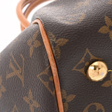 LOUIS VUITTON ルイヴィトン モノグラム ティヴォリ PM ブラウン M40143 レディース モノグラムキャンバス ハンドバッグ Bランク 中古 銀蔵