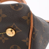 LOUIS VUITTON ルイヴィトン モノグラム ティヴォリ PM ブラウン M40143 レディース モノグラムキャンバス ハンドバッグ Bランク 中古 銀蔵