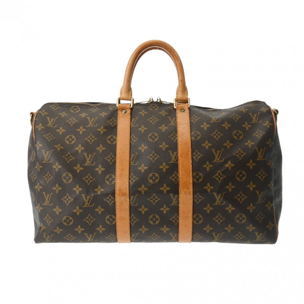 LOUIS VUITTON ルイヴィトン モノグラム キーポル バンドリエール 45 2WAY ブラウン M41418 ユニセックス モノグラムキャンバス ボストンバッグ Bランク 中古 銀蔵