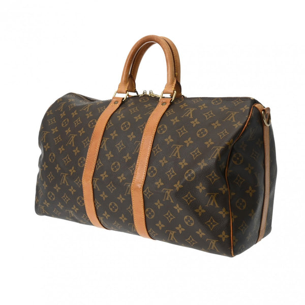 LOUIS VUITTON ルイヴィトン モノグラム キーポル バンドリエール 45 2WAY ブラウン M41418 ユニセックス モノグラムキャンバス ボストンバッグ Bランク 中古 銀蔵