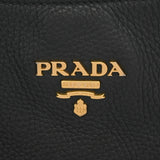 PRADA プラダ セミショルダー ブラック BR4892 レディース レザー型押し ショルダーバッグ Bランク 中古 銀蔵