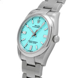 ロレックス オイスターパーペチュアル 36 126000 8桁　ランダム番 ターコイズブルー メンズ 腕時計 自動巻き 銀蔵