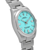 ロレックス オイスターパーペチュアル 36 126000 8桁　ランダム番 ターコイズブルー メンズ 腕時計 自動巻き 銀蔵