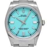 ロレックス オイスターパーペチュアル 36 126000 8桁　ランダム番 ターコイズブルー メンズ 腕時計 自動巻き 銀蔵
