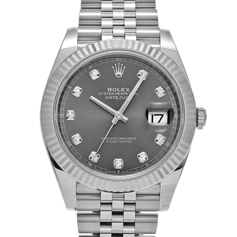 【現金特価】ROLEX ロレックス デイトジャスト41 10Pダイヤ 126334G メンズ SS/WG 腕時計 自動巻き 未使用 銀蔵