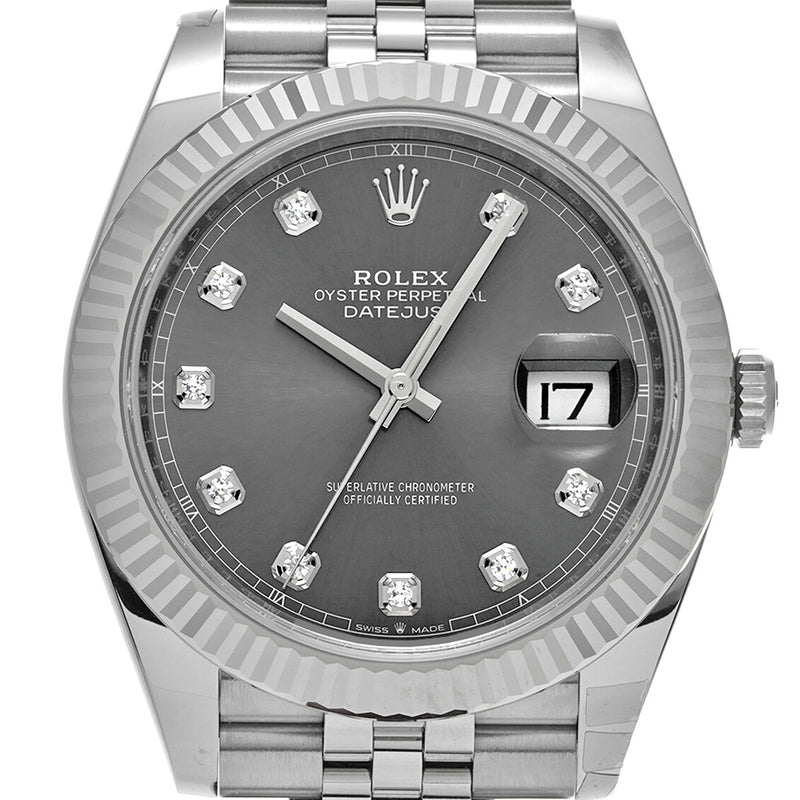 【現金特価】ROLEX ロレックス デイトジャスト41 10Pダイヤ 126334G メンズ SS/WG 腕時計 自動巻き 未使用 銀蔵