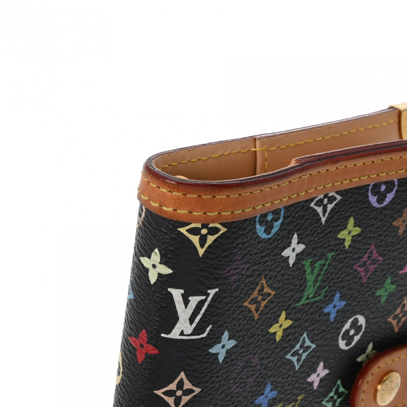 LOUIS VUITTON ルイヴィトン モノグラム マルチカラー アジェンダ PM ブラック R20895 ユニセックス レザー 手帳カバー Bランク 中古 銀蔵