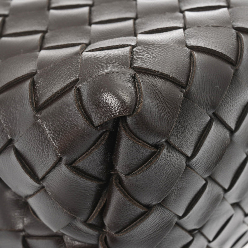 BOTTEGAVENETA ボッテガヴェネタ スモールイーストウエストアンディアーモ ブラウン GP金具 レディース ラムスキン ハンドバッグ 新同 中古 銀蔵