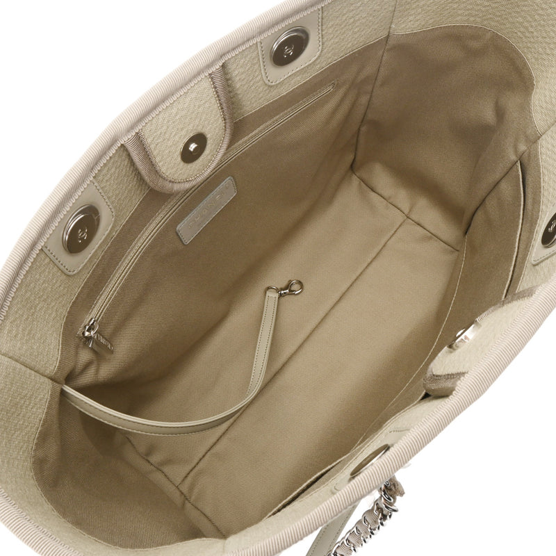 シャネル MM 42992 ベージュ レディース キャンバス トートバッグ