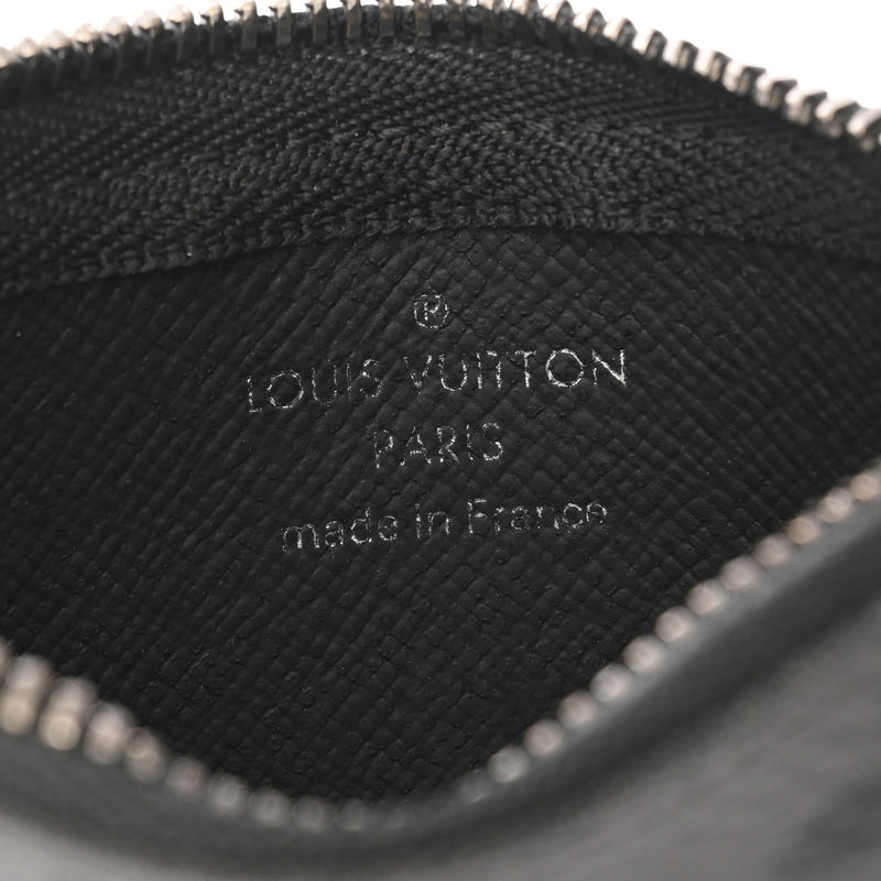 LOUIS VUITTON ルイヴィトン モノグラムリバース ポシェットクレ ブラック M80905 メンズ モノグラムキャンバス コインケース ABランク 中古 銀蔵