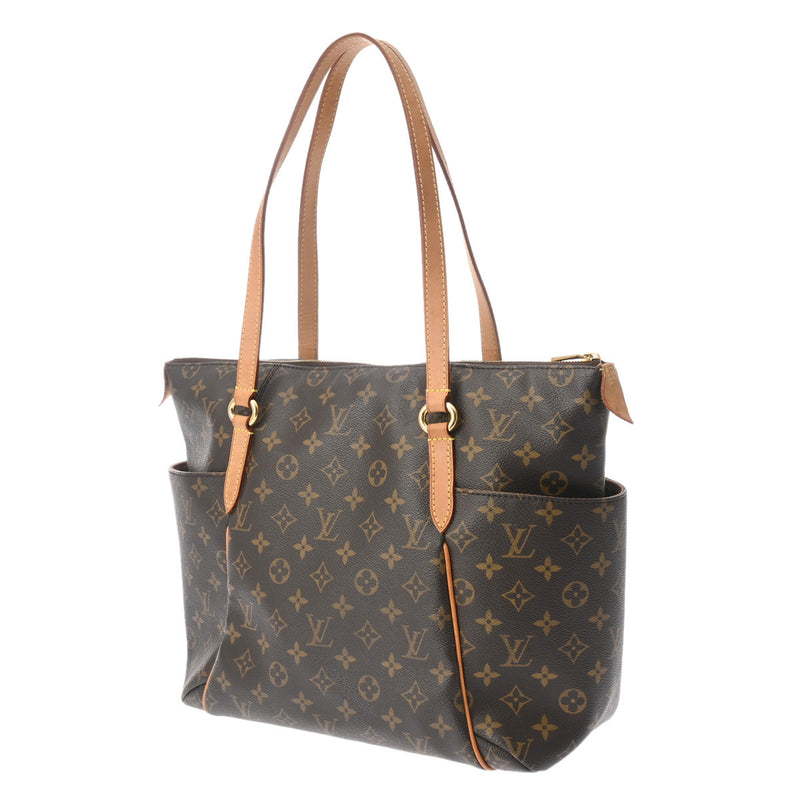 LOUIS VUITTON ルイヴィトン モノグラム トータリーMM  ブラウン M56689 レディース モノグラムキャンバス トートバッグ Bランク 中古 銀蔵